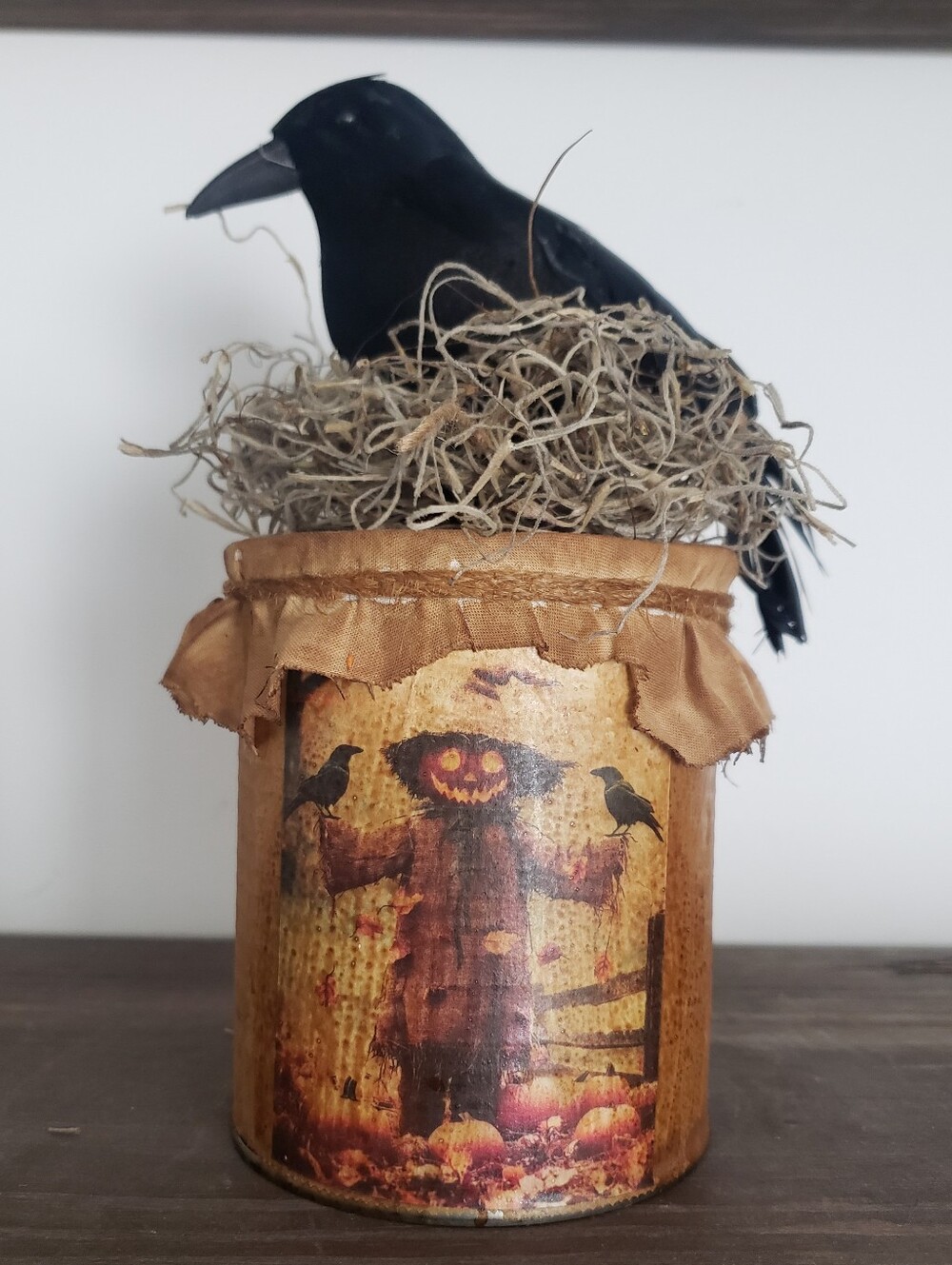 Primitive Crow, Pumpkin Decor